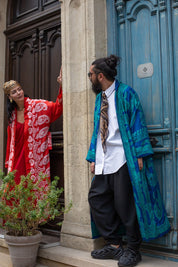 GEZMEK Kaftan • Red & white