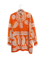 SULTANAN Shirt • Orange & white