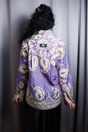 LEYLI Shirt • Purple & cream