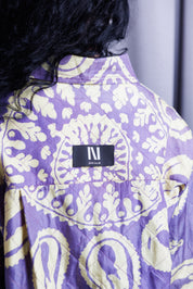 LEYLI Shirt • Purple & cream