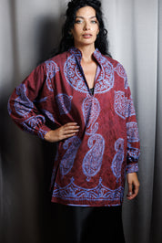 SULTANAN Shirt • Dark cherry & lilac