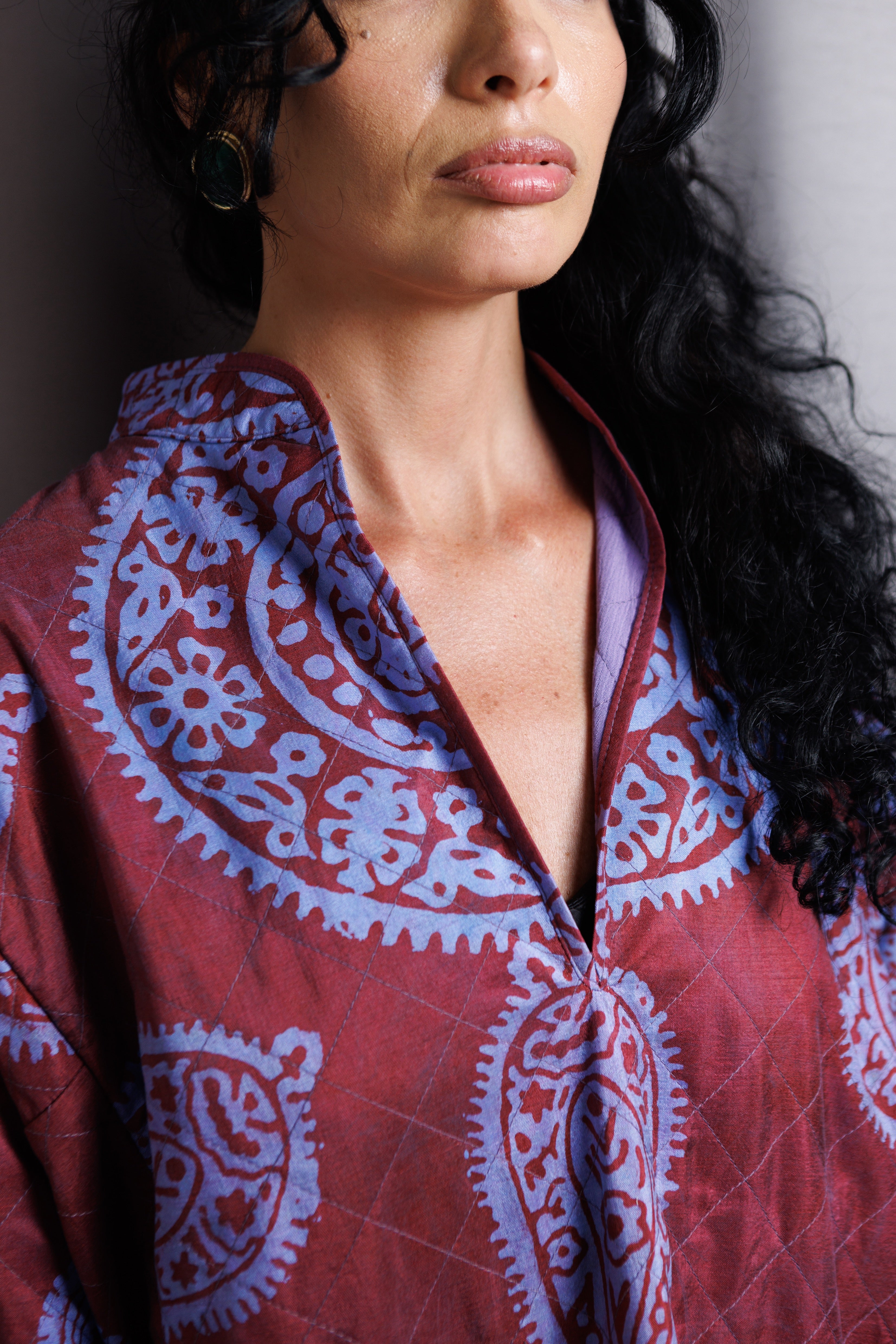 SULTANAN Shirt • Dark cherry & lilac