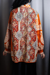 SULTANAN Shirt • Orange & white