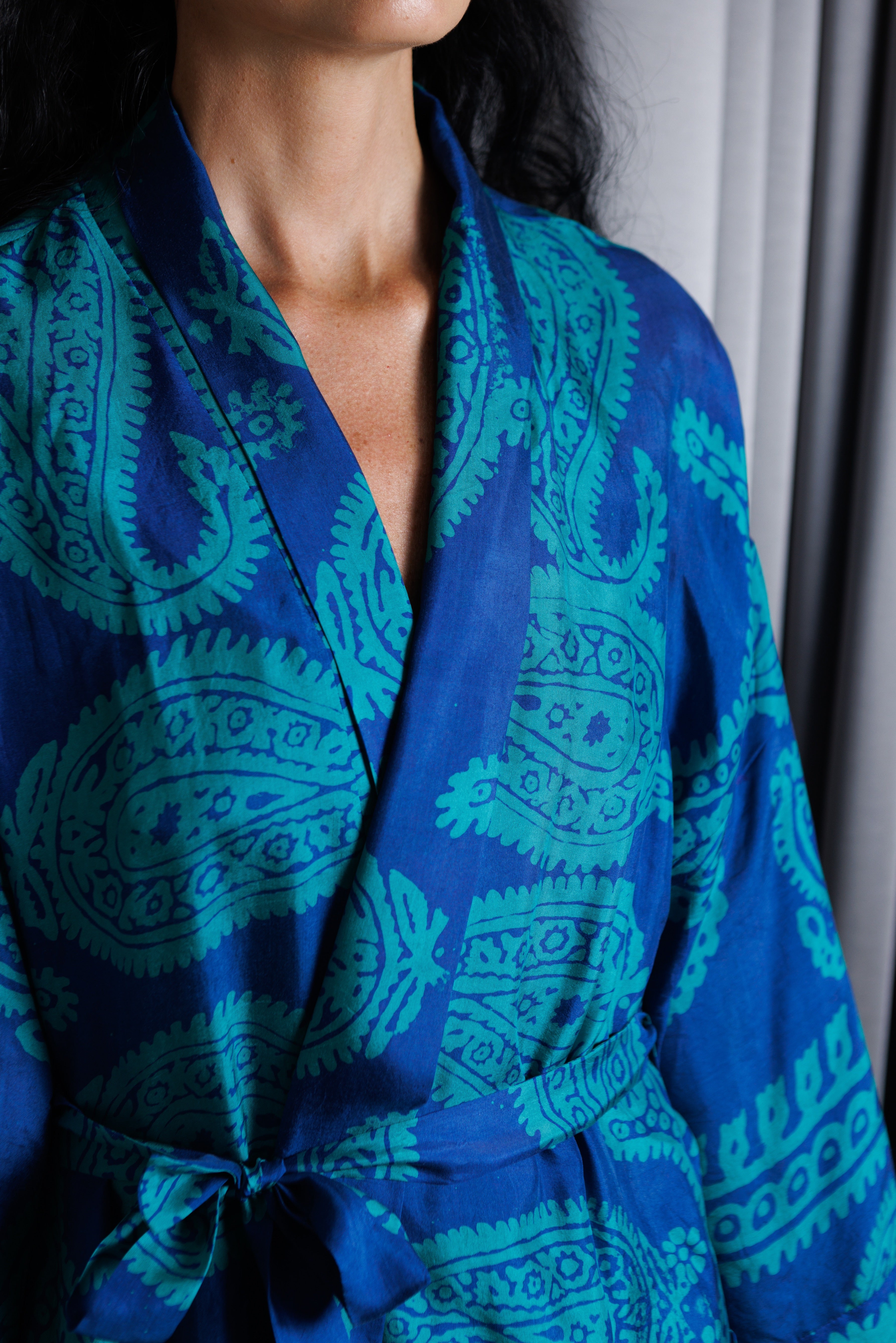 GEZMEK Kaftan • Blue & turquoise