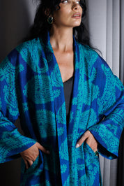 GEZMEK Kaftan • Blue & turquoise