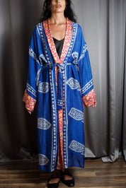 GEZMEK Kaftan • Blue & red