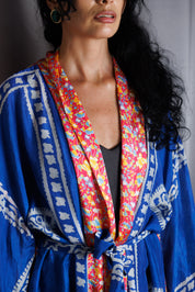 GEZMEK Kaftan • Blue & red