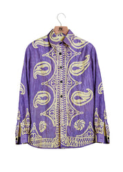 LEYLI Shirt • Purple & cream