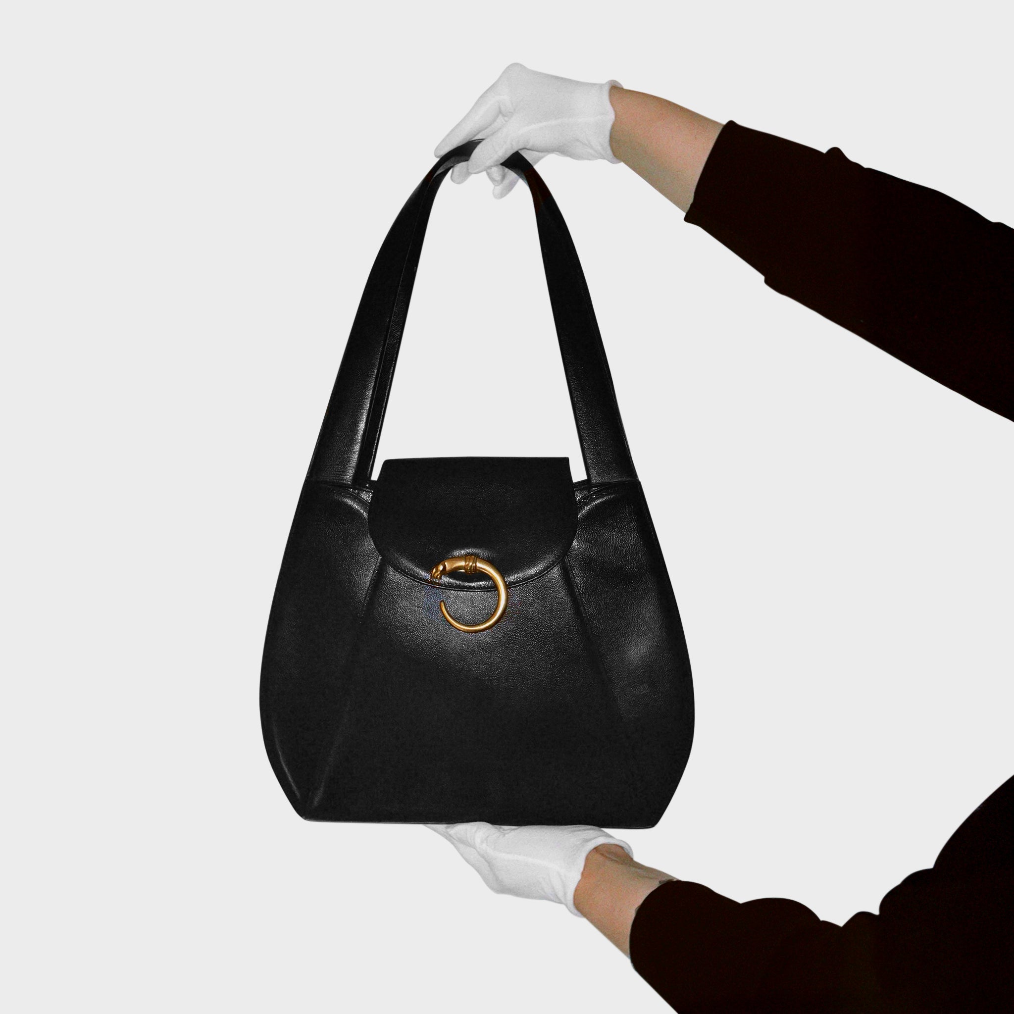 CARTIER • Panthère shoulder bag • Black