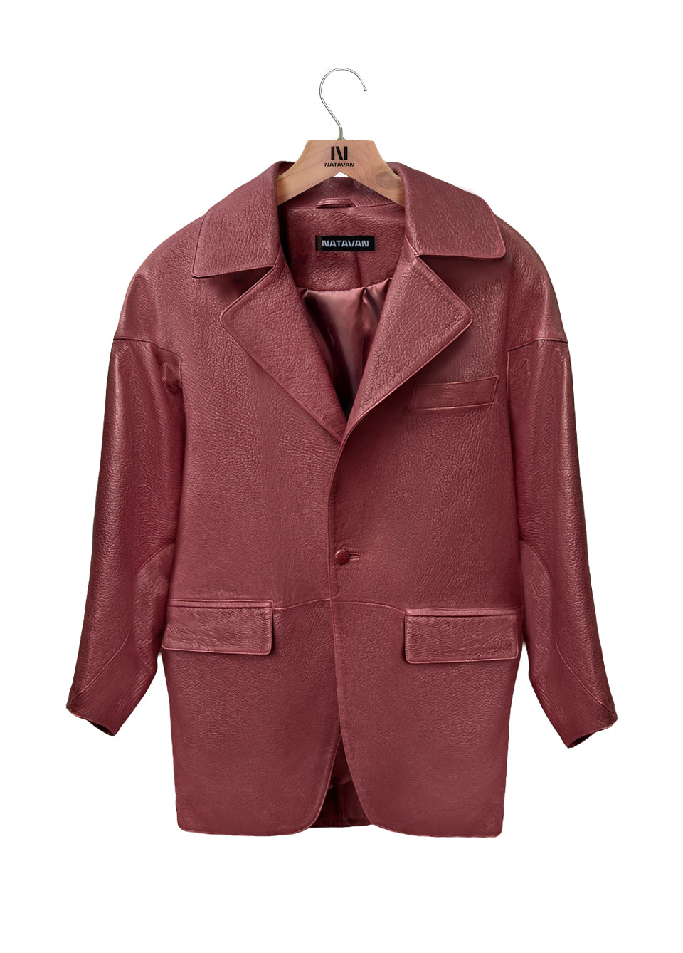 PAYIZ Leather jacket • Burgundy