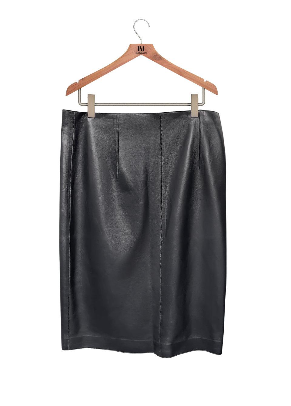 PAYIZ Leather skirt • Dark blue