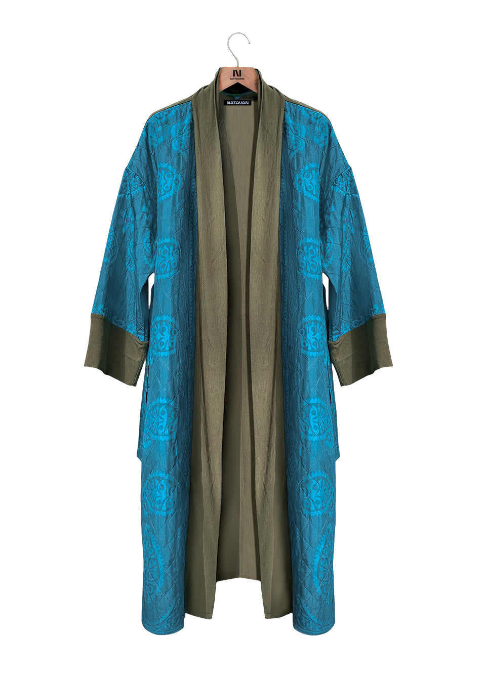 GEZMEK Kaftan • Cerulean & olive