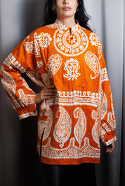 SULTANAN Shirt • Orange & white