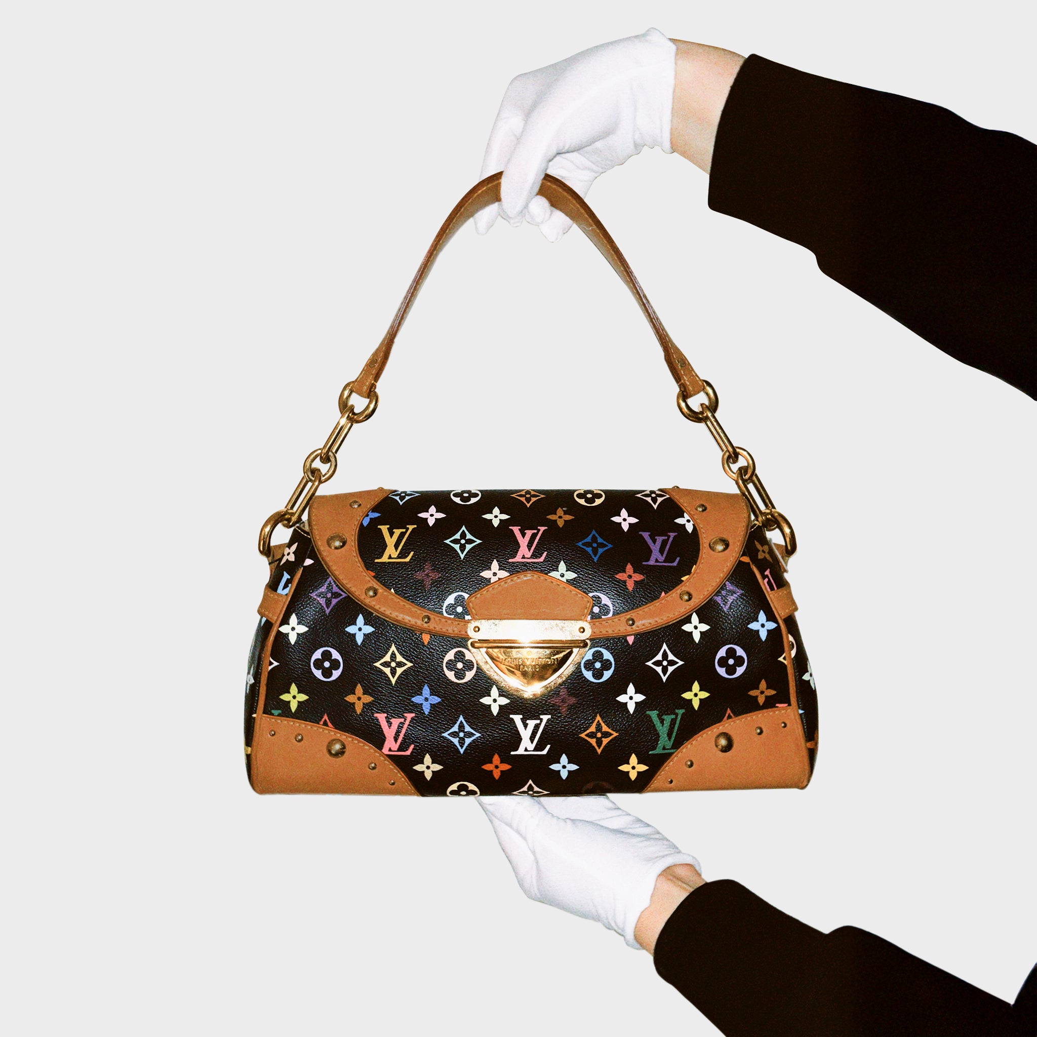 Louis Vuitton x Murakami • Multicolor Beverly MM black